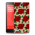 Дизайнерский силиконовый чехол для Xiaomi RedMi Note Цветочные татуировки