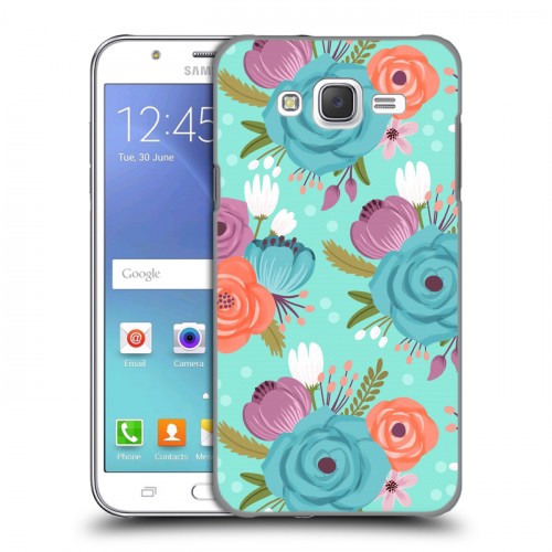 Дизайнерский пластиковый чехол для Samsung Galaxy J5 Причудливые цветы