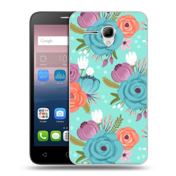 Дизайнерский силиконовый чехол для Alcatel One Touch POP 3 5.5 Причудливые цветы (на заказ)