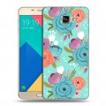 Дизайнерский силиконовый чехол для Samsung Galaxy A9 Причудливые цветы