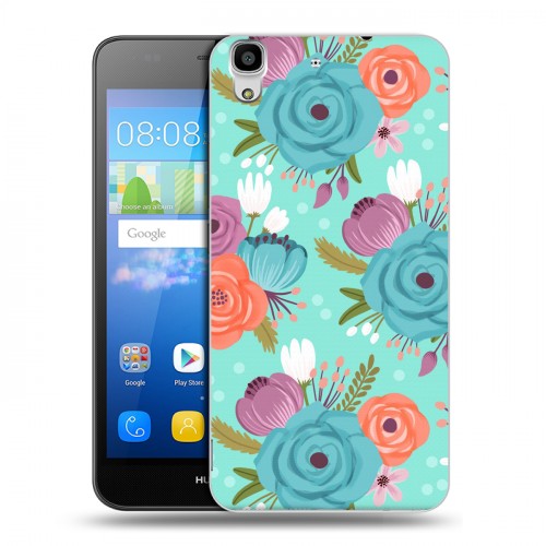 Дизайнерский пластиковый чехол для Huawei Y6 Причудливые цветы