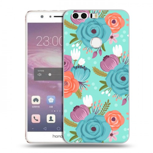 Дизайнерский пластиковый чехол для Huawei Honor 8 Причудливые цветы