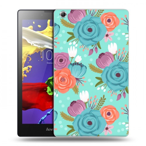 Дизайнерский силиконовый чехол для Lenovo Tab 3 7 Essential Причудливые цветы