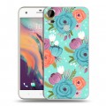 Дизайнерский силиконовый чехол для HTC Desire 10 Pro Причудливые цветы