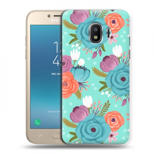Дизайнерский пластиковый чехол для Samsung Galaxy J2 (2018) Причудливые цветы