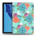 Дизайнерский пластиковый чехол для Huawei MediaPad T5 Причудливые цветы