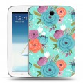 Дизайнерский силиконовый чехол для Samsung Galaxy Note 8.0 Причудливые цветы