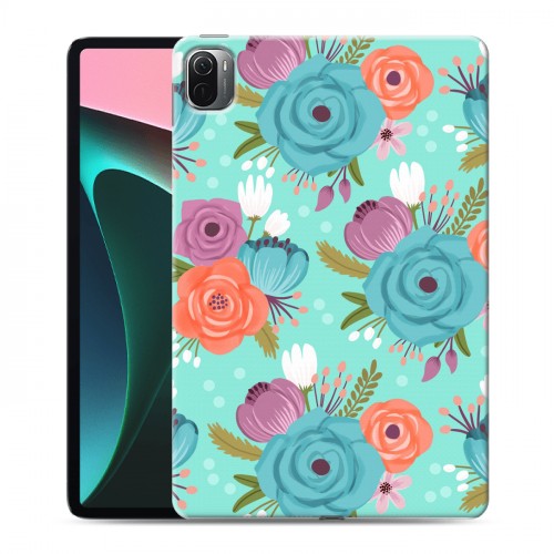 Дизайнерский силиконовый чехол для Xiaomi Pad 5 Причудливые цветы