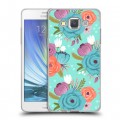 Дизайнерский пластиковый чехол для Samsung Galaxy A5 Причудливые цветы