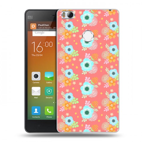 Дизайнерский силиконовый чехол для Xiaomi Mi4S Причудливые цветы