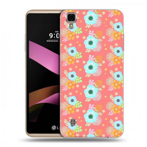 Дизайнерский пластиковый чехол для LG X Style Причудливые цветы