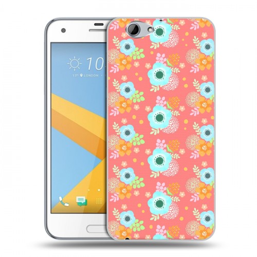 Дизайнерский силиконовый чехол для HTC One A9S Причудливые цветы