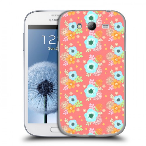 Дизайнерский пластиковый чехол для Samsung Galaxy Grand Причудливые цветы