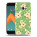 Дизайнерский пластиковый чехол для HTC 10 Причудливые цветы