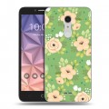 Дизайнерский силиконовый чехол для Alcatel A3 XL Причудливые цветы