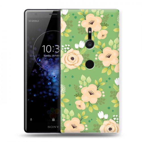 Дизайнерский пластиковый чехол для Sony Xperia XZ2 Причудливые цветы
