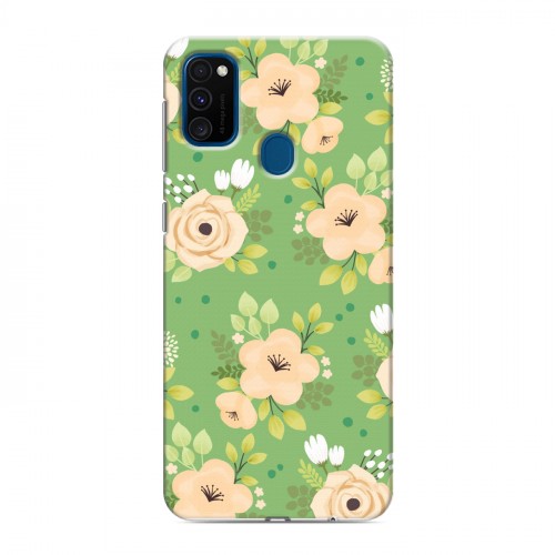 Дизайнерский силиконовый чехол для Samsung Galaxy M30s Причудливые цветы