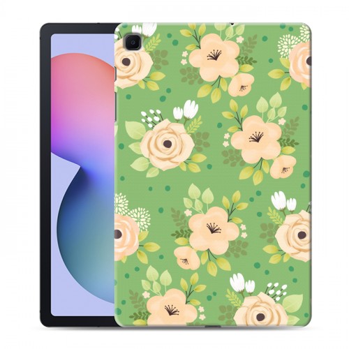 Дизайнерский силиконовый чехол для Samsung Galaxy Tab S6 Lite Причудливые цветы