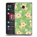 Дизайнерский пластиковый чехол для Nokia X Причудливые цветы