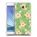 Дизайнерский пластиковый чехол для Samsung Galaxy A7 Причудливые цветы