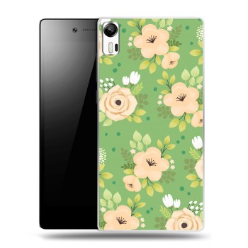 Дизайнерский силиконовый чехол для Lenovo Vibe Shot Причудливые цветы (на заказ)