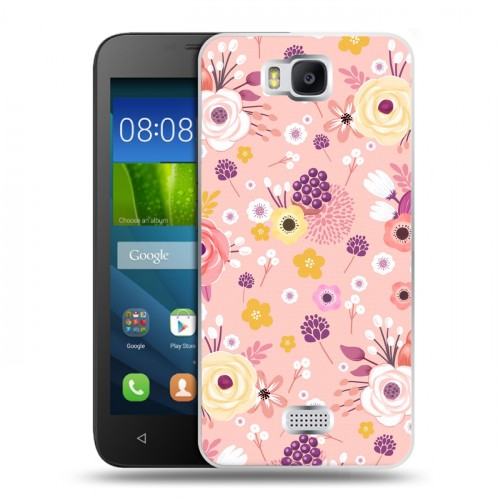 Дизайнерский пластиковый чехол для Huawei Y5c Причудливые цветы