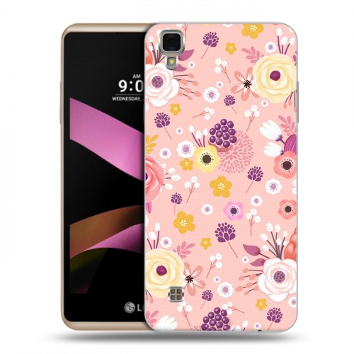 Дизайнерский пластиковый чехол для LG X Style Причудливые цветы