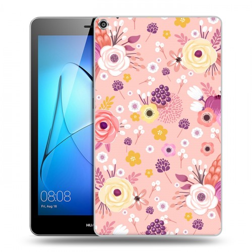 Дизайнерский силиконовый чехол для Huawei MediaPad T3 8 Причудливые цветы