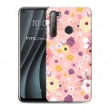 Дизайнерский силиконовый чехол для HTC Desire 20 Pro Причудливые цветы