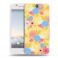 Дизайнерский пластиковый чехол для HTC One A9 Причудливые цветы