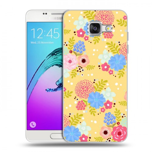 Дизайнерский силиконовый чехол для Samsung Galaxy A5 (2016) Причудливые цветы