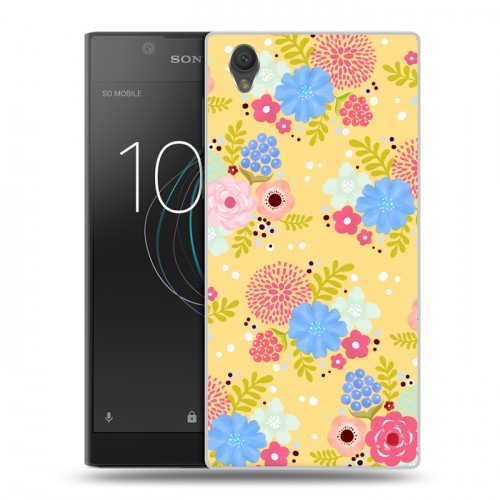 Дизайнерский пластиковый чехол для Sony Xperia L1 Причудливые цветы