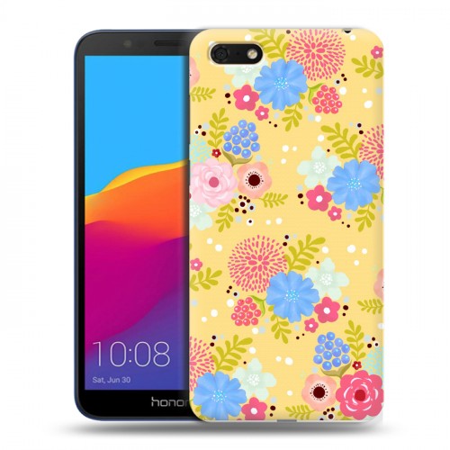 Дизайнерский пластиковый чехол для Huawei Honor 7A Причудливые цветы