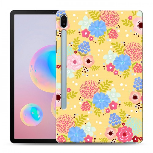 Дизайнерский силиконовый чехол для Samsung Galaxy Tab S6 Причудливые цветы