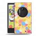 Дизайнерский пластиковый чехол для Nokia Lumia 1020 Причудливые цветы