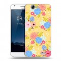 Дизайнерский пластиковый чехол для Huawei Ascend G7 Причудливые цветы