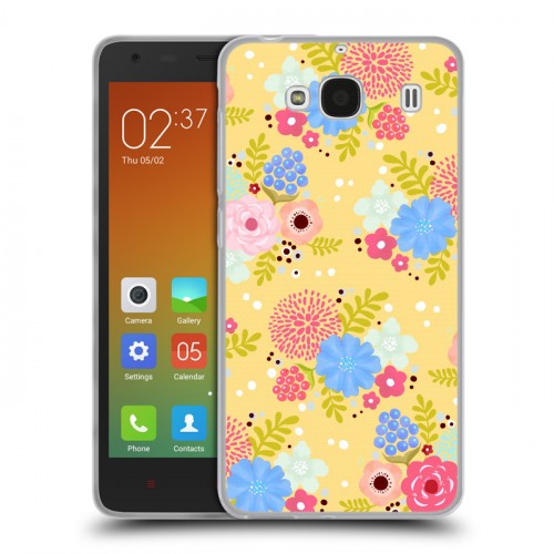 Дизайнерский пластиковый чехол для Xiaomi RedMi 2 Причудливые цветы