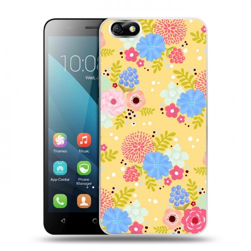 Дизайнерский пластиковый чехол для Huawei Honor 4X Причудливые цветы