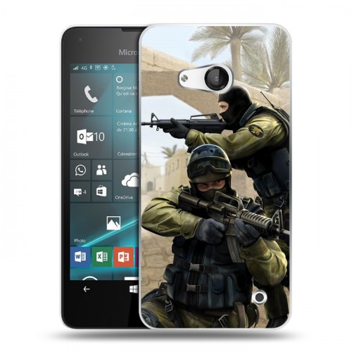 Дизайнерский пластиковый чехол для Microsoft Lumia 550 Counter-strike