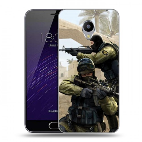 Дизайнерский силиконовый чехол для Meizu M3s Mini Counter-strike