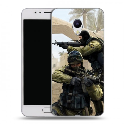 Дизайнерский силиконовый чехол для Meizu M5s Counter-strike