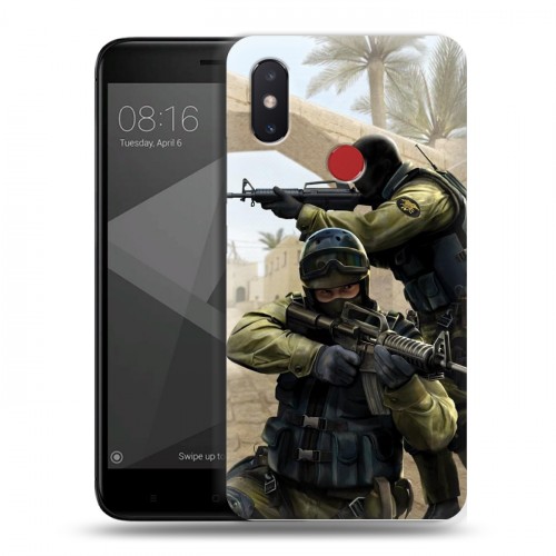 Дизайнерский пластиковый чехол для Xiaomi Mi8 SE Counter-strike