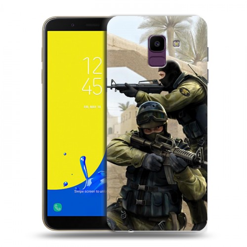 Дизайнерский пластиковый чехол для Samsung Galaxy J6 Counter-strike