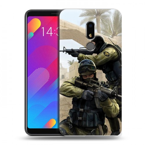 Дизайнерский пластиковый чехол для Meizu M8 Lite Counter-strike