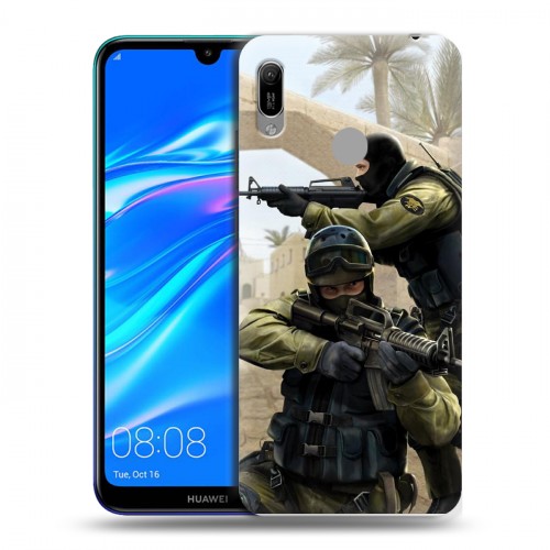 Дизайнерский пластиковый чехол для Huawei Y6 (2019) Counter-strike