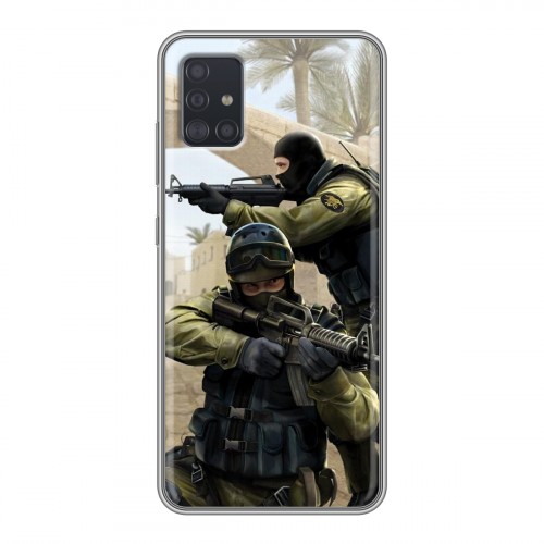 Дизайнерский силиконовый чехол для Samsung Galaxy A51 Counter-strike