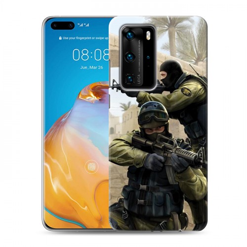 Дизайнерский пластиковый чехол для Huawei P40 Pro Counter-strike