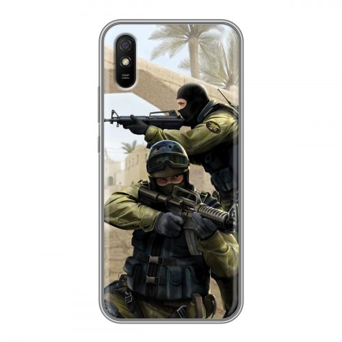 Дизайнерский силиконовый с усиленными углами чехол для Xiaomi RedMi 9A Counter-strike