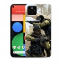 Дизайнерский пластиковый чехол для Google Pixel 5 Counter-strike