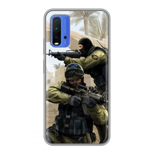 Дизайнерский силиконовый чехол для Xiaomi RedMi 9T Counter-strike